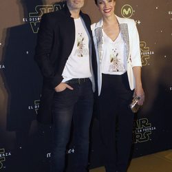 Nerea Garmendia y Jesús Olmedo en el estreno de 'Star Wars: El Despertar de la Fuerza' en Madrid