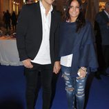 Gloria Camila y su novio Kiko Jiménez en la inauguración de la tienda de Gloria Camila en Sevilla.