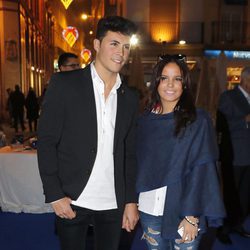 Gloria Camila y su novio Kiko Jiménez en la inauguración de la tienda de Gloria Camila en Sevilla.