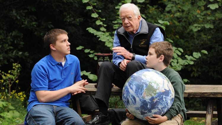 Jimmy Carter con su nieto Jeremy