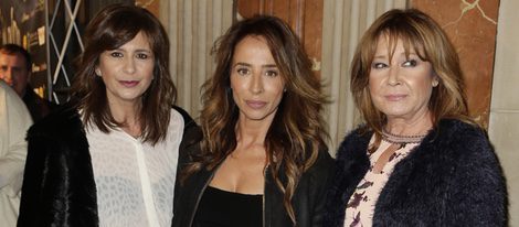 Gema López, María Patiño y Mila Ximénez en el estreno de 'Iba en serio'