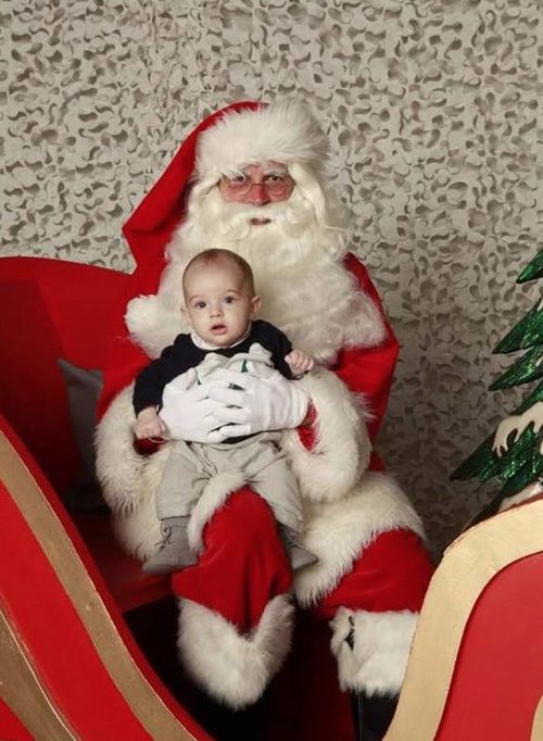 El Príncipe Nicolás de Suecia felicita con Papá Noel la Navidad 2015