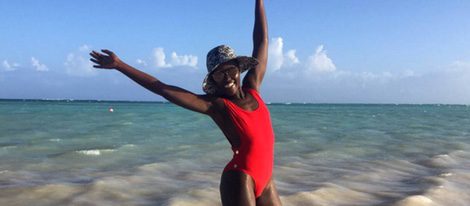 Lupita Nyong'o durante sus vacaciones en República Dominicana
