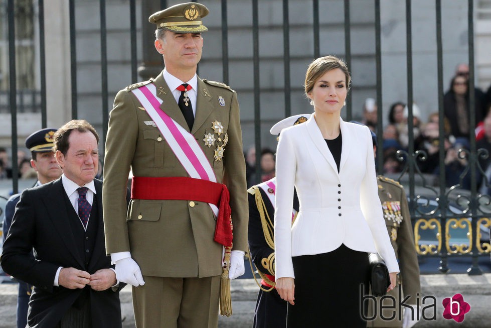 Los Reyes Felipe y Letizia presidiendo la Pascua Militar 2016
