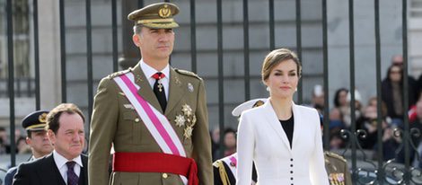 Los Reyes Felipe y Letizia presidiendo la Pascua Militar 2016