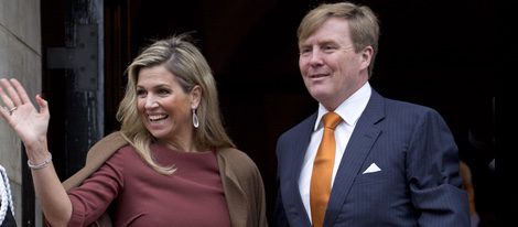 Los Reyes Guillermo Alejandro y Máxima de Holanda reciben a los miembros de la Comisión Europea en el Palacio Real de Ámsterdam