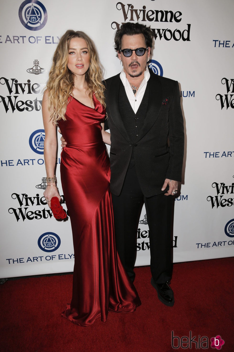 Amber Heard y Johnny Depp en la Gala Heaven 2016
