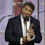 Sylvester Stallone agradeciendo su premio en los Globos de Oro 2016