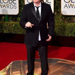 Quentin Tarantino en la alfombra roja de los Globos de Oro 2016