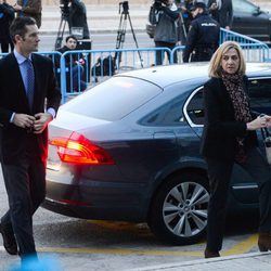 La Infanta Cristina e Iñaki Urdangarín llegan al juicio por el Caso Nóos