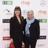 Mabel Lozano y su marido Eduardo Campoy en los Premios José María Forqué 2016