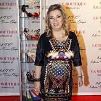Carmen Borrego en la presentación de la colección de zapatos de María Teresa Campos