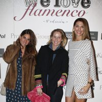 Laura Sánchez con Fiona Ferrer y Lourdes Montes en We Love Flamenco 2016
