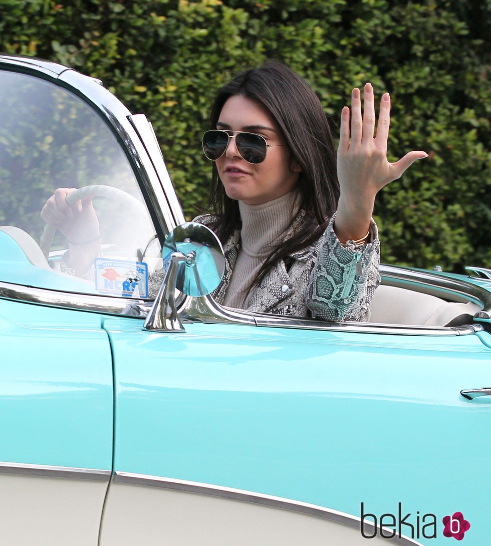 Kendall Jenner, enfadada al volante