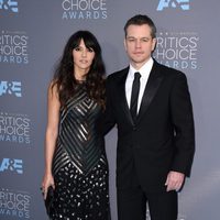 Matt Damon y Luciana Barroso en los Critics' Choice Awards 2016