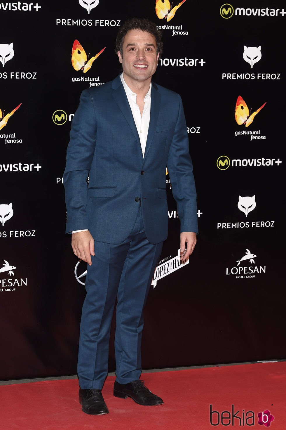 Daniel Guzmán en la alfombra roja de los Premios Feroz 2016