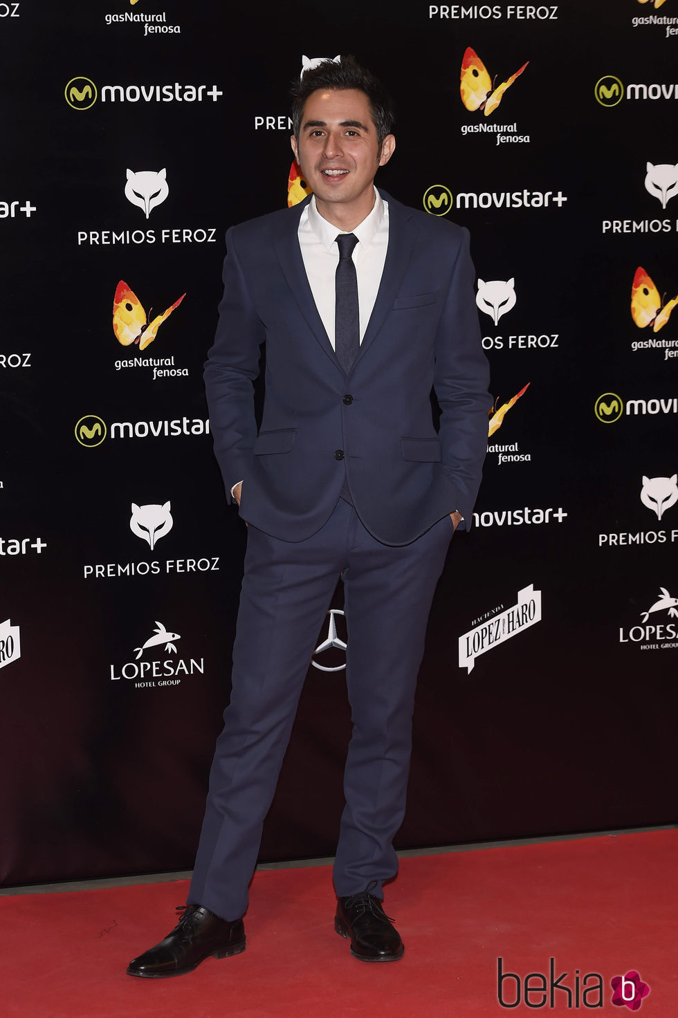 Berto Romero en la alfombra roja de los Premios Feroz 2016