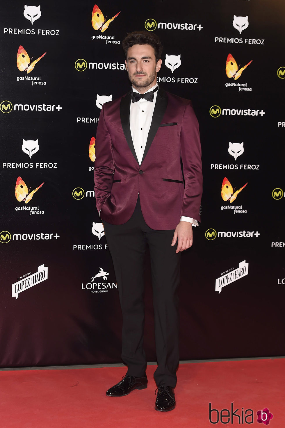 Miki Esparbé en la alfombra roja de los Premios Feroz 2016