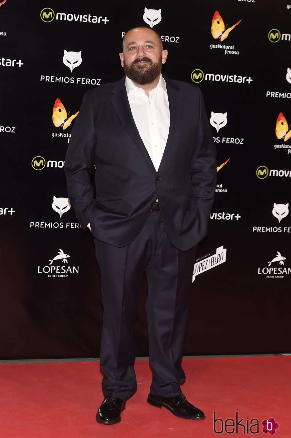Pepón Nieto en la alfombra roja de los Premios Feroz 2016