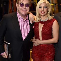 Lady Gaga y Elton John en Los Ángeles