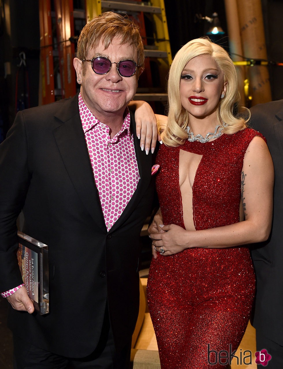 Lady Gaga y Elton John en Los Ángeles