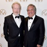 Ridley Scott y Jim Gonopulos en los Producers Guild Awards 2016
