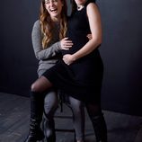 Jena Malone junto a su compañera de reparto Riley Keough en el festival Sundance 2016