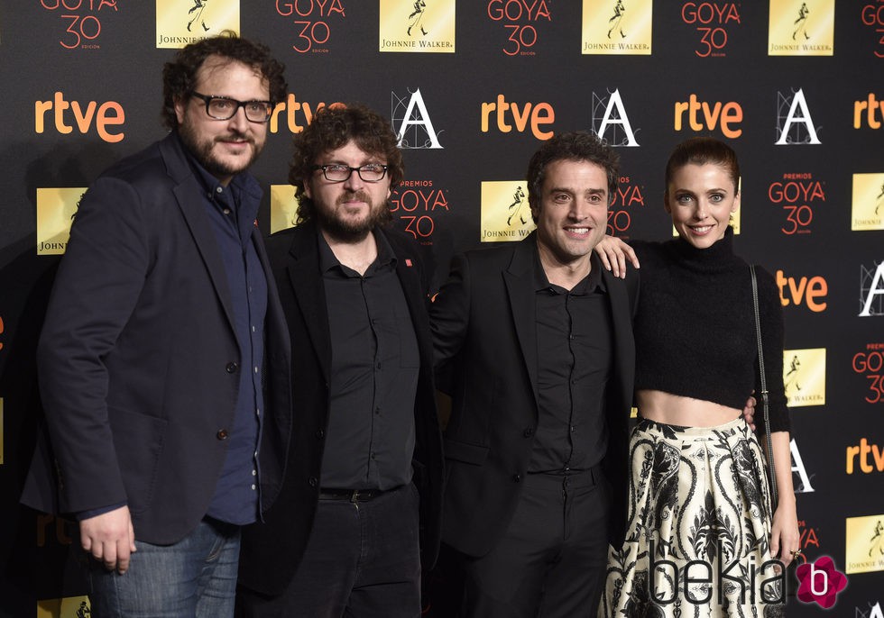 Juan Miguel del Castillo, Dani de la Torre, Daniel Guzmán y Leticia Dolera en la cena de los nominados a los Premios Goya 2016