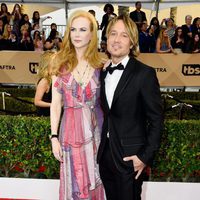 Nicole Kidman y Keith Urban en la alfombra roja de los SAG 2016