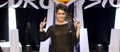 Barei en la gala de elección del representante español de Eurovisión 2016