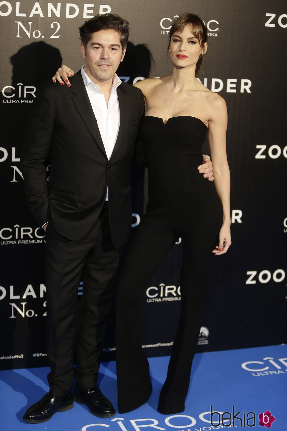 Ariande Artiles y Jorge Vázquez en la premiere en Madrid de 'Zoolander 2'