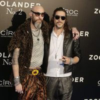 Óscar Jaenada y Etxebarria en la premiere en Madrid de 'Zoolander 2'