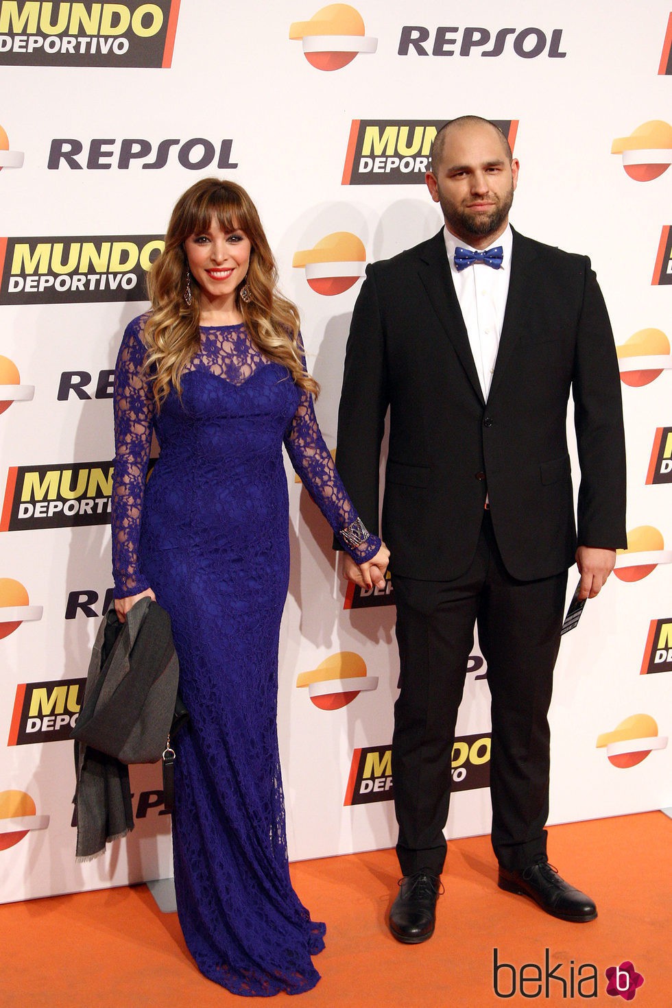 Gisela y José Ángel Ortega Mora en la gala de Mundo Deportivo 2016