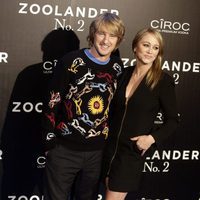 Owen Wilson y Christine Taylor en la premiere en Madrid de 'Zoolander 2'