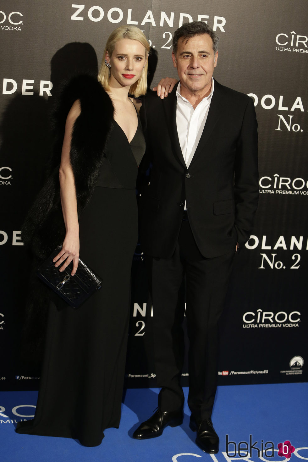 Lulu Figueroa con Ángel Schlesser en la premiere en Madrid de 'Zoolander 2'