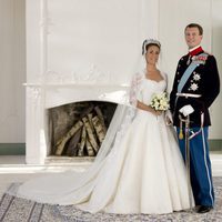 Joaquín y Marie de Dinamarca en su boda