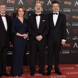 Antonio Resines y García Quejereta en la alfombra roja de los Premios Goya 2016