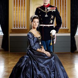 Foto oficial de los Príncipes Joaquín y Marie de Dinamarca