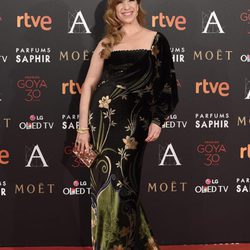 Nathalie Seseña en la alfombra roja de los Premios Goya 2016