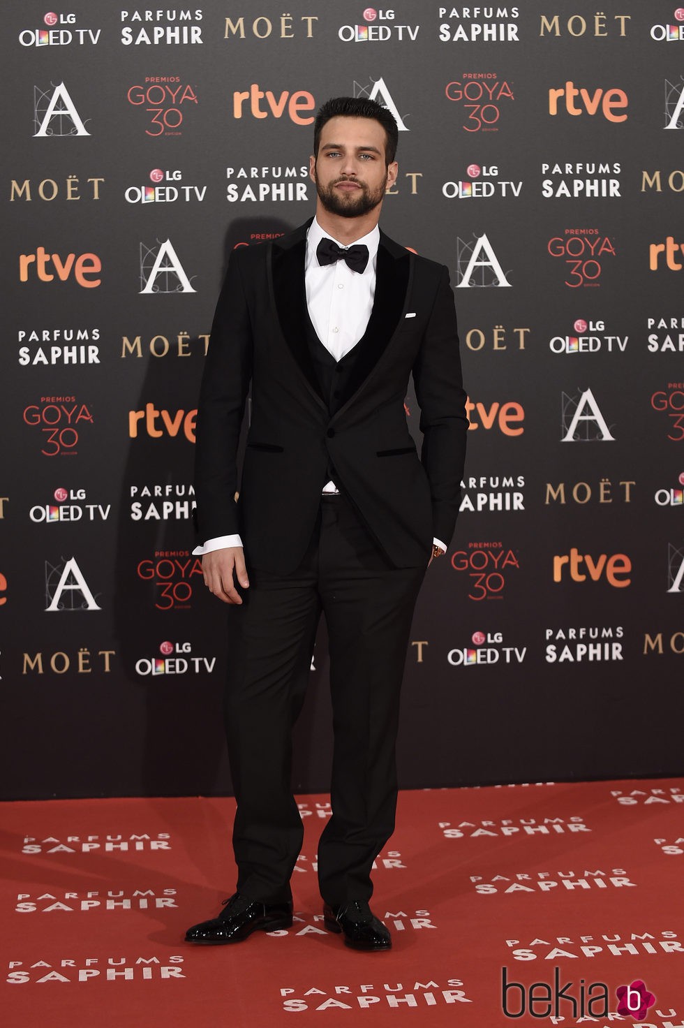Jesús Castro en la alfombra roja de los Premios Goya 2016