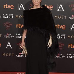 Elvira Minguez en la alfombra roja de los Premios Goya 2016
