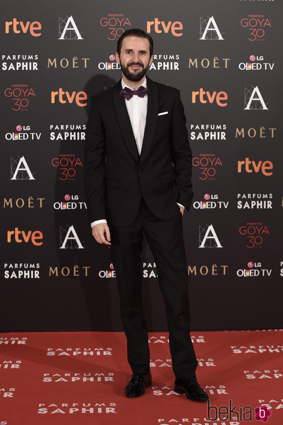 Julián López en la alfombra roja de los Premios Goya 2016