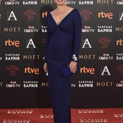 Anne Igartiburu en la alfombra roja de los Premios Goya 2016
