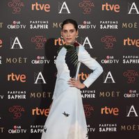 María León en la alfombra roja de los Premios Goya 2016