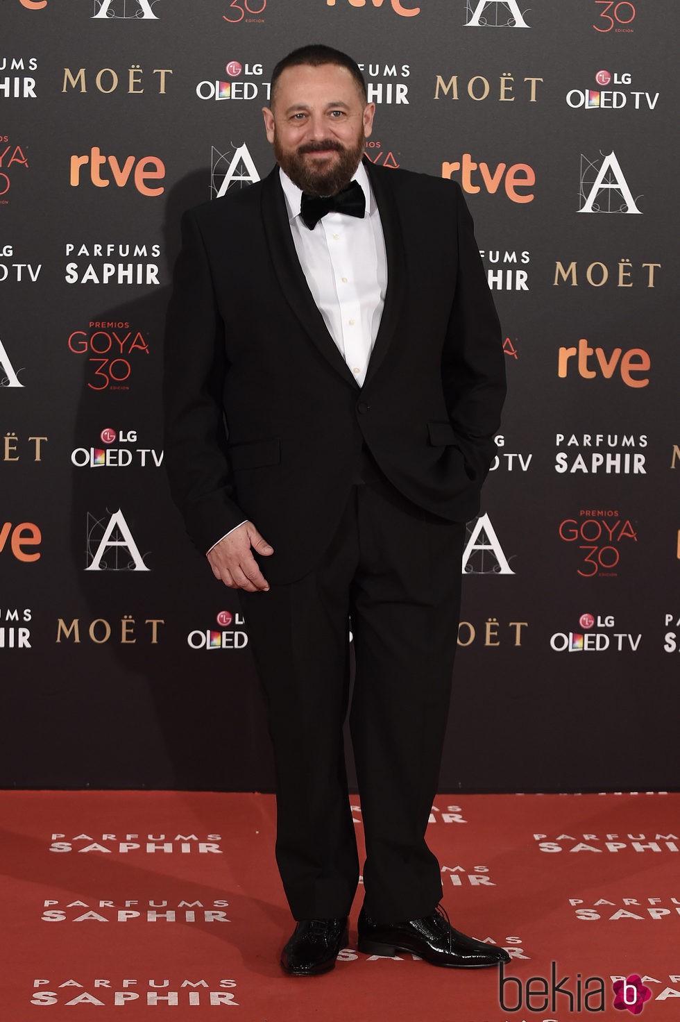 Pepón Nieto en la alfombra roja de los Premios Goya 2016