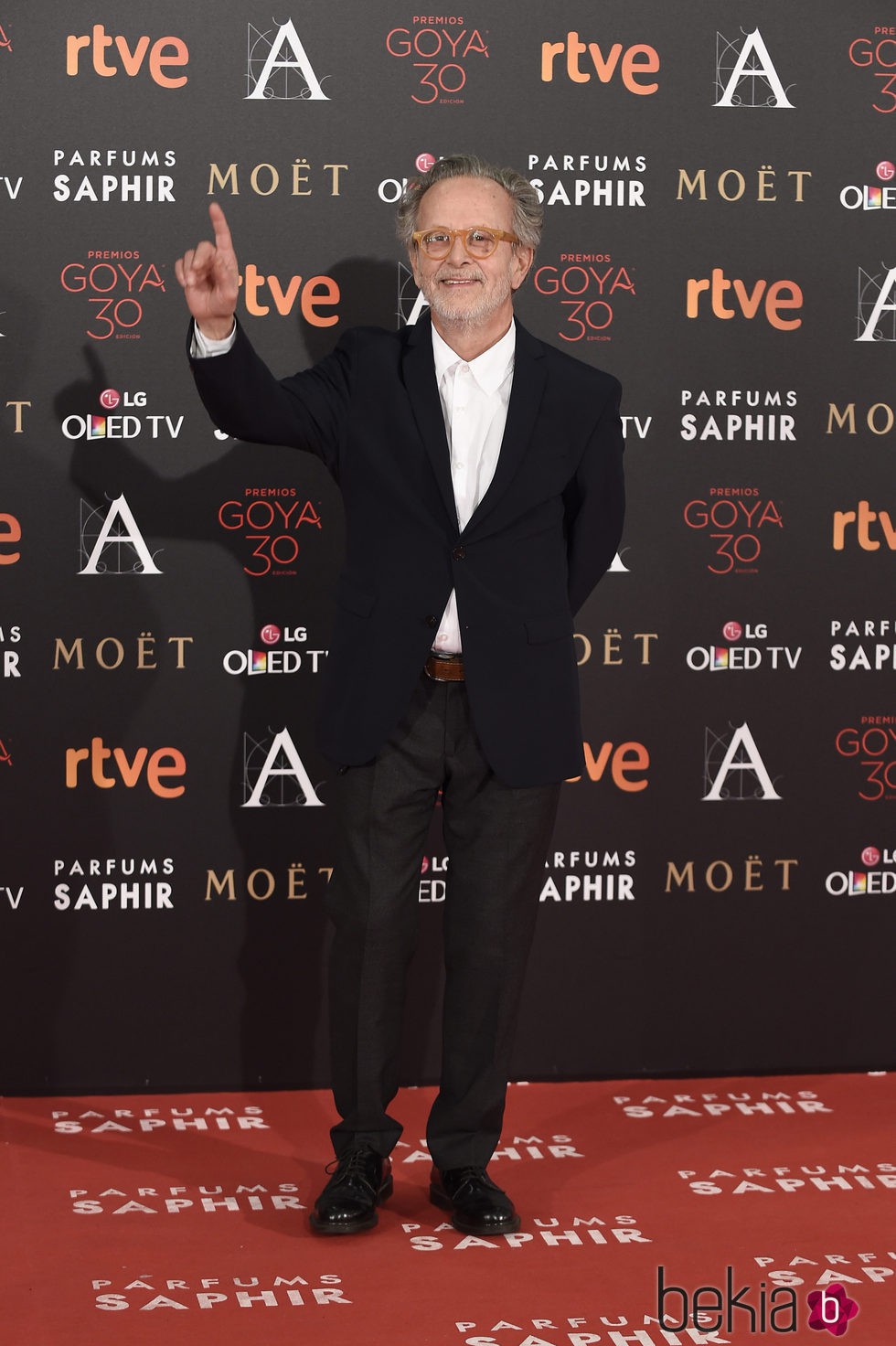 Fernando Colomo en la alfombra roja de los Premios Goya 2016