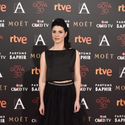 Iraia Elias en la alfombra roja de los Premios Goya 2016