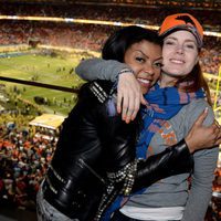 Taraji P. Henson y Amy Adams en la Super Bowl 2016