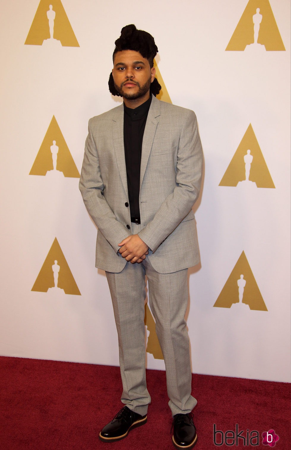 The Weeknd en el almuerzo de los nominados a los Premios Oscar 2016