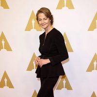 Charlotte Rampling en el almuerzo de los nominados a los Premios Oscar 2016